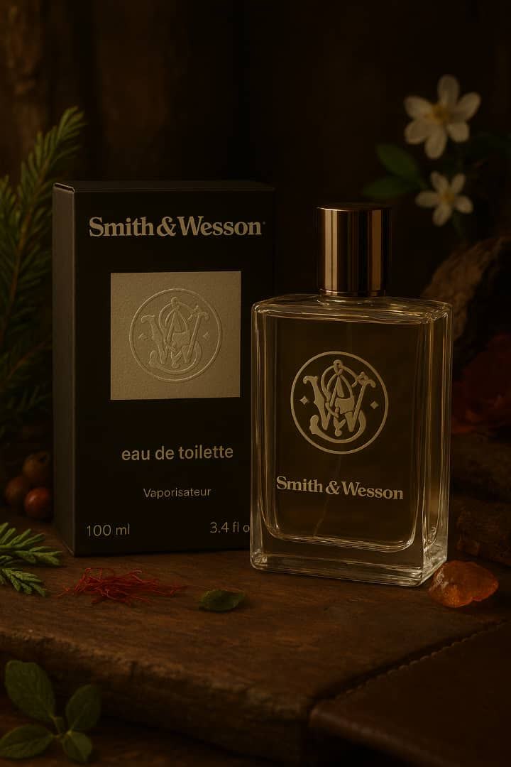تصویر ساخته شده عطر اسمیت اند وسون اسمیت اند وسون ادوتویلت مردانه Smith & Wesson Smith & Wesson for Men EDT توسط AI