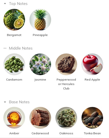 هرم بویایی عطر مونت بلانک لجند اینتنس Mont Blanc Legend Intense for Men EDT