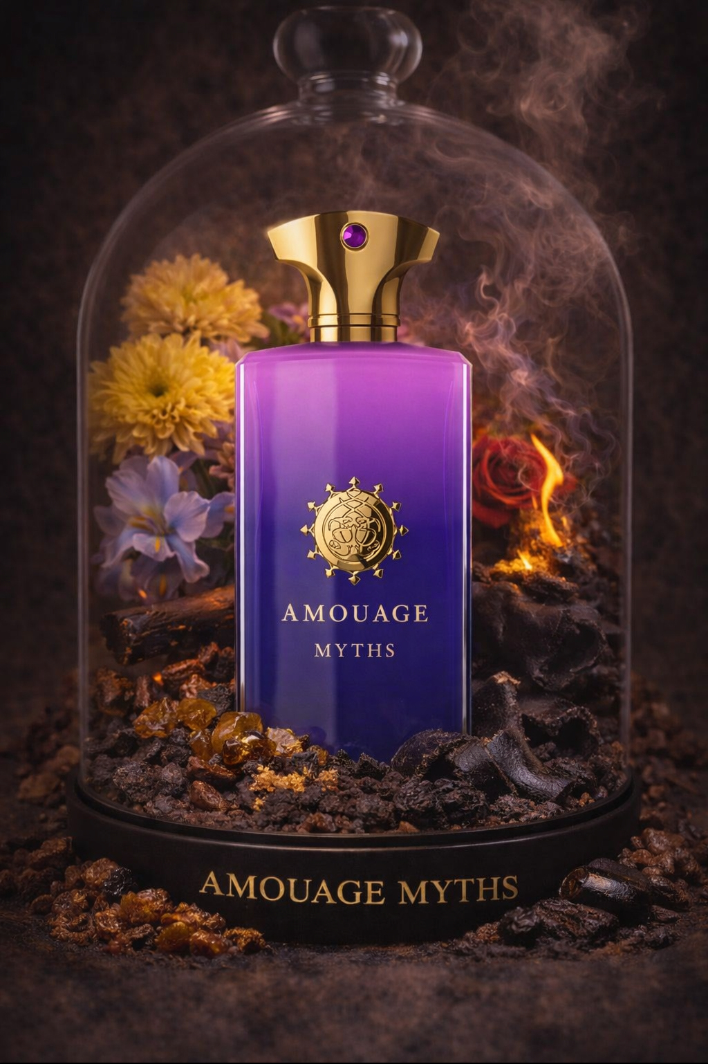 تصویر AI و وایب عطر ادکلن آمواج میتس ادوپرفیوم مردانه Amouage Myths for Men EDP