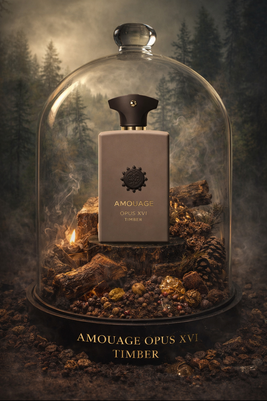 تصویر AI و وایبعطر ادکلن آمواج اوپوس شانزده - تیمبر ادوپرفیوم مردانه-زنانه Amouage Opus XVI – Timber Unisex EDP