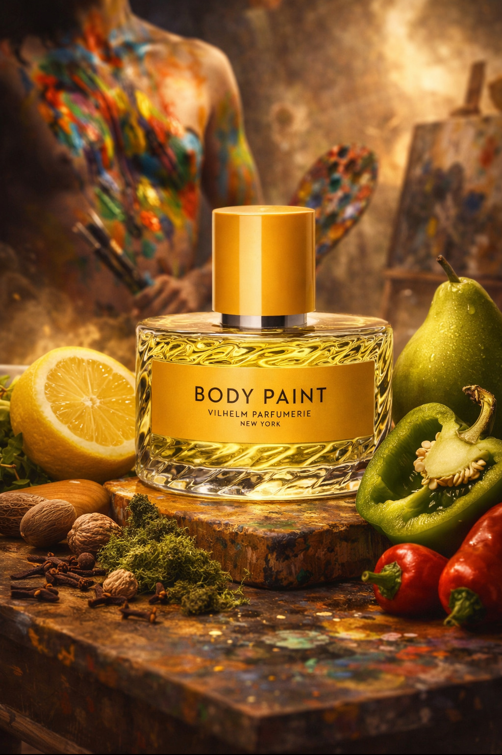 تصویر AI و وایب عطر ادکلن ویلهلم پارفومری بادی پینت ادوپرفیوم مردانه-زنانه Vilhelm Parfumerie Body Paint Unisex EDP